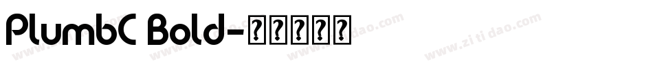 PlumbC Bold字体转换
